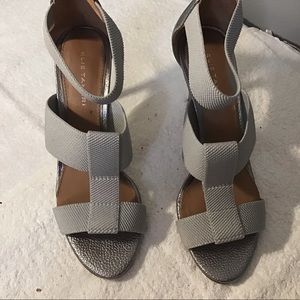 Excellent condition, silver/pewter sandals